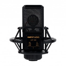 TaffSTUDIO GMark Microphone Condenser Professional Recording - LGT240 - Black