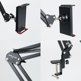 TaffSTUDIO Holder Tablet Model Boom Arm Table Lazypod Stand - D9 - Black - 3