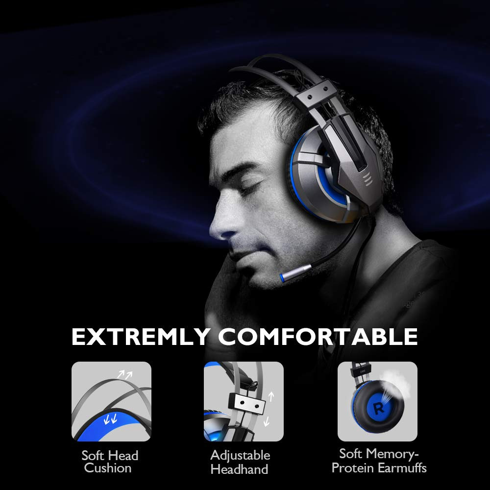 EKSA Gaming Headphone Headset LED with 