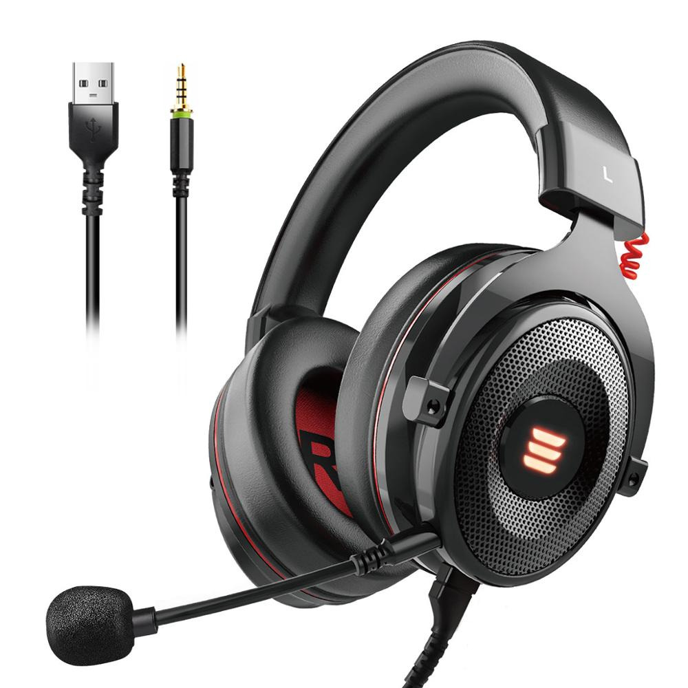 EKSA Gaming Headphone Headset LED Virtual 7.1 with Mic