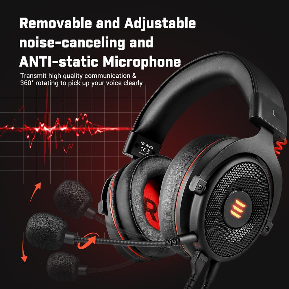 EKSA Gaming Headphone Headset LED Virtual 7.1 with Mic