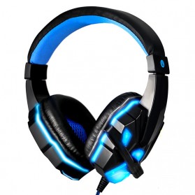 HANXI Gaming Headphone Headset LED with Mic - SY830MV - Blue
