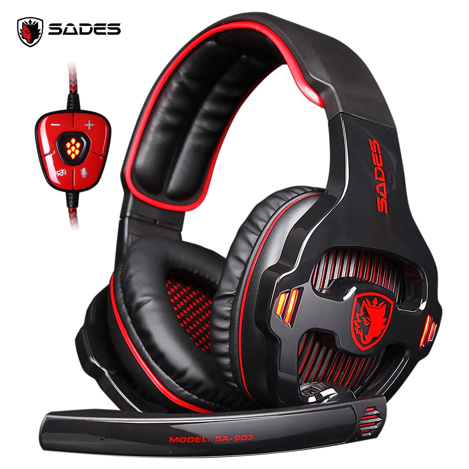 Sades Gaming Headphone Headset LED 