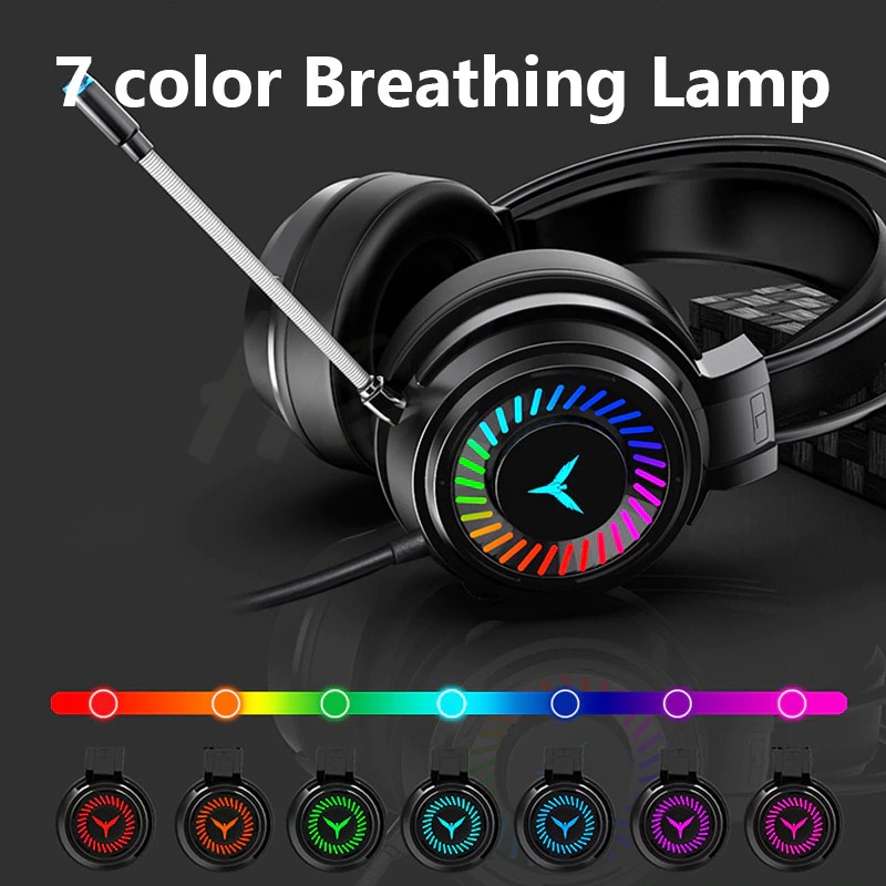 H&A Headphone Gaming USB Virtual Surround 7.1 Colourful