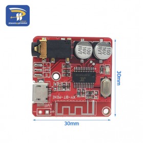 TCXRE Bluetooth Audio Receiver 5.0 Lossless Decoder Board 3.7-5V - XY-BT-MINI - Red - 8