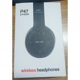 SHOUMI Bluetooth Wireless Headphone Headset Foldable - P47 - Black - 10