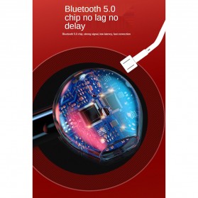 UDREAM Earphone TWS Bluetooth 5.0 + Charging Case 500mAh - V19 - Black - 5