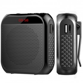 Gosear Penguat Suara Voice Speaker Megaphone Tourguide Audio Amplifier - K6 - Black