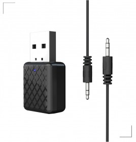 EFLUKY USB Dongle Bluetooth 5.0 Transmitter Receiver Audio Adaptor - KN320 - Black