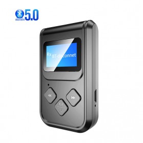 YIBEIKA 2 in 1 Audio Bluetooth 5.0 Receiver Transmitter 3.5mm - T15 - Black