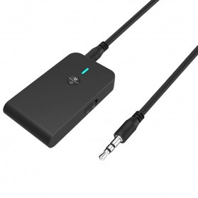 BLETERLAXY 2 in 1 Audio Bluetooth 5.0 Receiver Transmitter 3.5mm - BABT-6 - Black - 2
