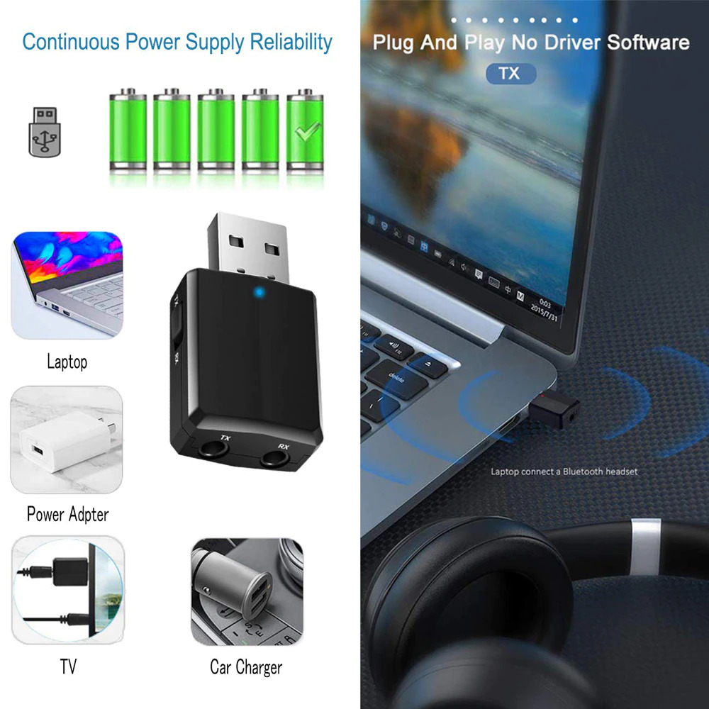 GOOJODOQ USB Dongle Bluetooth 5.0 