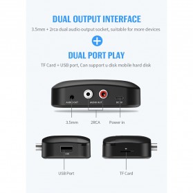 Centechia Audio Bluetooth 5.0 Receiver Adapter NFC RCA AUX - BLS-B20 - Black - 11