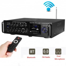 Sunbuck Bluetooth EQ Audio Ampalifier Karaoke Home Theater FM Radio 2000W - TAV-6188 - Black - 7