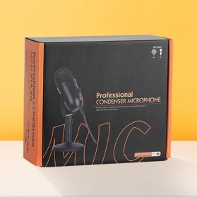 JIANSU Microphone Condenser USB Mikrofon Studio with Stand - YJ71 - Black - 10