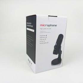 ICREATIVE Microphone Condenser USB Mikrofon Kondensor Studio with Stand - JD-900 - Black - 8