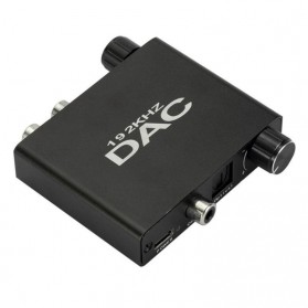 AUKUK Digital Audio Converter DAC Optical Coaxial to Analog RCA - AU340 - Black - 1