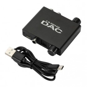 AUKUK Digital Audio Converter DAC Optical Coaxial to Analog RCA - AU340 - Black - 6