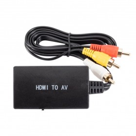 Konverter & Ekstender Video - USLION Video Audio Konverter HDMI to AV Adapter - RHD494 - Black