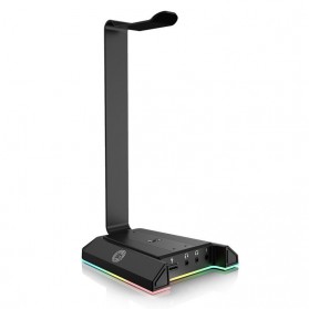 EKSA Universal Gaming Headphone Stand Hanger RGB Light - W1 - Black