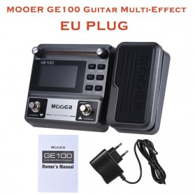 MOOER Guitar Multi Effect Pedal Loop Recording with LCD Display - GE100 - Black