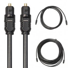 Woopower Kabel Toslink SPDIF Fiber Optic Audio Male Ke Male 300 cm - DA6102 - Black