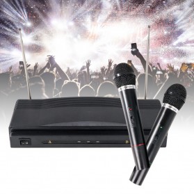 K&K Microphone Karaoke High Quality Handheld Wireless Mic - WM-306 - Black