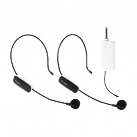 Arael UHF Wireless Microphone Headset Mini Portable Tour Guide - HX-W013 - Black