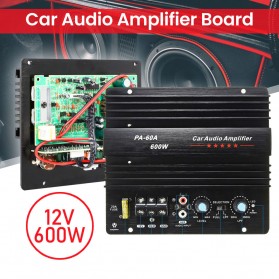 Woopower Mono Car Audio Amplifier Board Player Bass Subwoofer 600W - PA-60A - Black