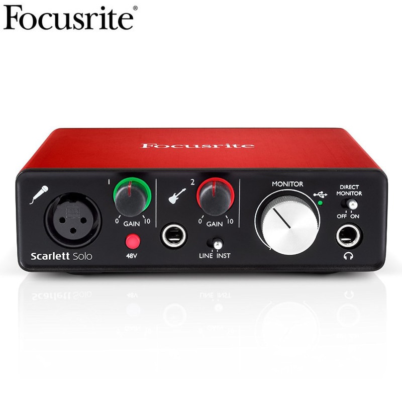 Focusrite Scarlett Solo 2 Usb Audio Interface Sound Card Recording