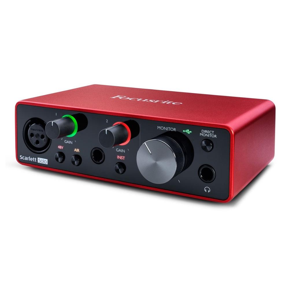 Focusrite Scarlett Solo 3 Audio Interface Soundcard Gitar