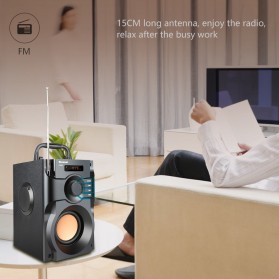 TOPROAD Bluetooth Speaker Heavy Bass FM TF AUX USB with Remote Control - A11 - Black - 3