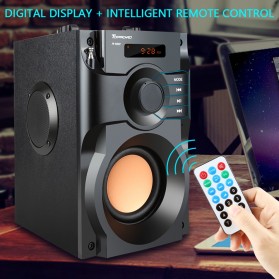 TOPROAD Bluetooth Speaker Heavy Bass FM TF AUX USB with Remote Control - A11 - Black - 4