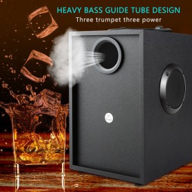 TOPROAD Bluetooth Speaker Heavy Bass FM TF AUX USB with Remote Control - A11 - Black - 5