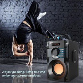TOPROAD Bluetooth Speaker Heavy Bass FM TF AUX USB with Remote Control - A11 - Black - 6
