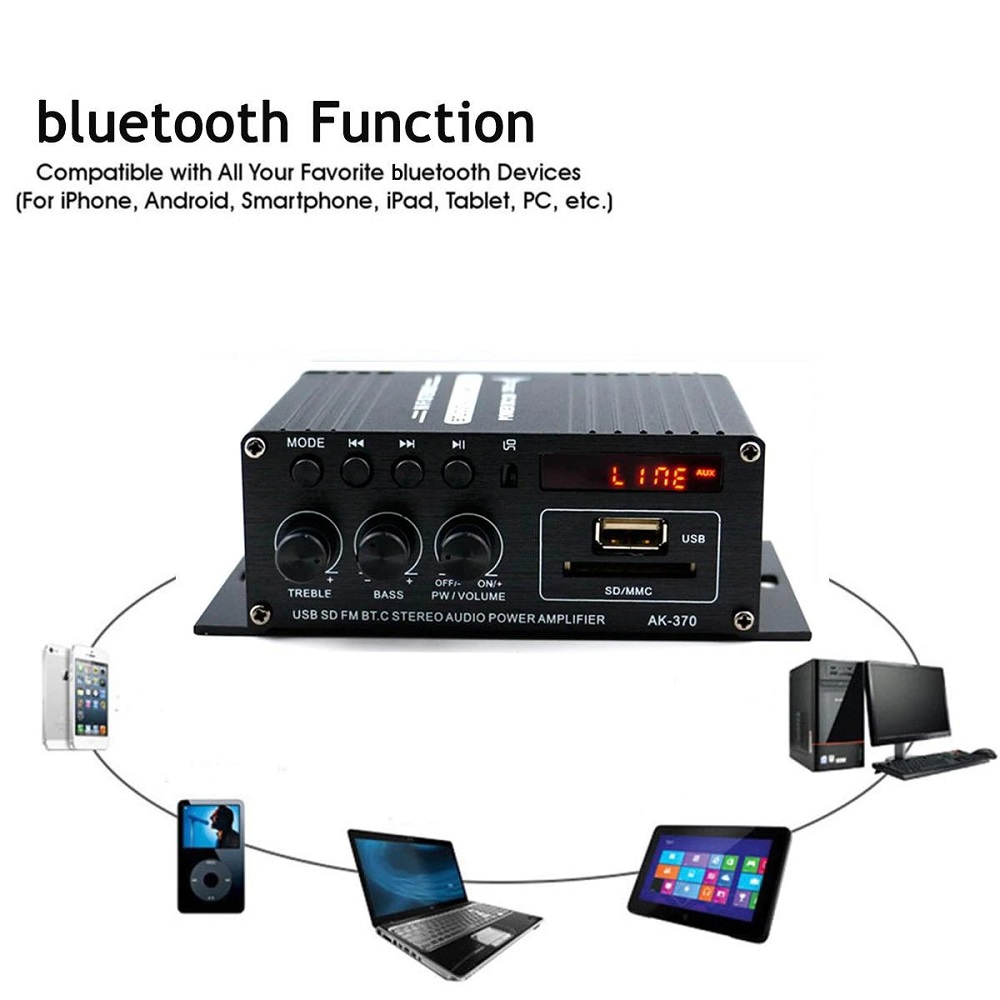 Car Audio Power Amplifier 12V 