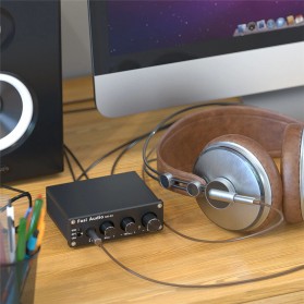 Fosi Audio Mini USB Amplifier HiFi Stereo Gaming DAC & Headphone - DAC-Q4 - Black - 6