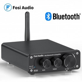 Fosi Audio Bluetooth Amplifier HiFi 2 Channel 50Wx2 TPA3116D2 - BT10A - Black - 1
