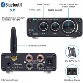 Fosi Audio Bluetooth Amplifier HiFi 2 Channel 50Wx2 TPA3116D2 - BT10A - Black - 3