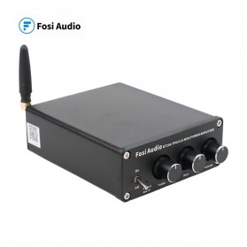 Fosi Audio Mini Power Amplifier Bluetooth 5.0 2 Channel TPA3116 - BT20A - Black