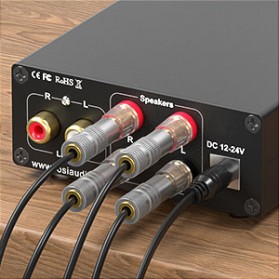 Fosi Audio Mini Amplifier 2 Ch Stereo Audio Hi-Fi Class D Integrated Amp 2x100W - TB10A - Black - 5