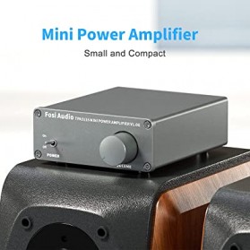 Fosi Audio Mini Amplifier Receiver Hi-Fi Class D Integrated Amp 160W TPA3116 - Black - 2