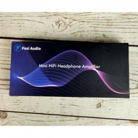 Fosi Audio Mini HiFi Stereo Headphone Amplifier Portable Gain & Bass Switch - N2 - Silver - 11