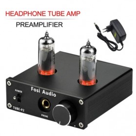 Fosi Audio Headphone Amplifier Vacuum Tube 2x6K4 - Tube - P2 - Black