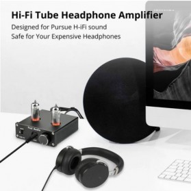 Fosi Audio Headphone Amplifier Vacuum Tube 2x6K4 - Tube - P2 - Black - 5