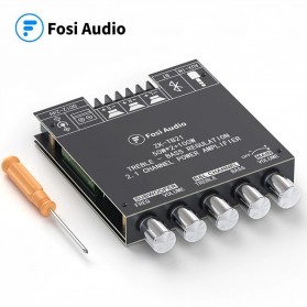Fosi Audio Bluetooth 5.0 Amplifier 2.1 Channel Amp Receiver 2x50W + 100W Subwoofer - TB21 - Black