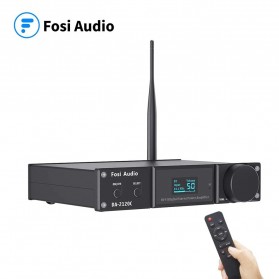 Fosi Audio Bluetooth 5.0 Amplifier 2.1 Channel Stereo Amp Receiver with Remote - DA2120C - Black