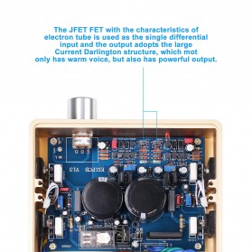 Fosi Audio Mini Amplifier Hi-Fi Class AB 2x50W - HD-A1 - Black - 7