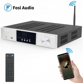 Fosi Audio Bluetooth 5.0 Stereo Home Audio Power Amplifier DAC HiFi TPA3251D2 with Remote - E10 PRO - Black - 2