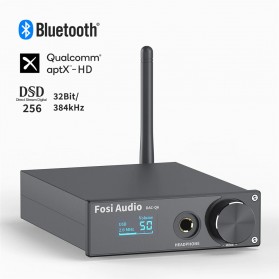 Fosi Audio DAC Converter Headphone Amplifier 32Bit/384kHz - DAC-Q6 - Black